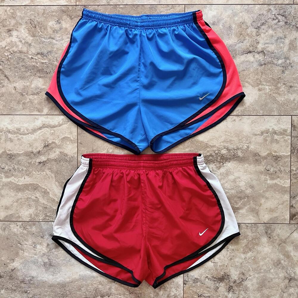 2 Pairs Nike Dri-fit Running Shorts Lined Sz M Bundle